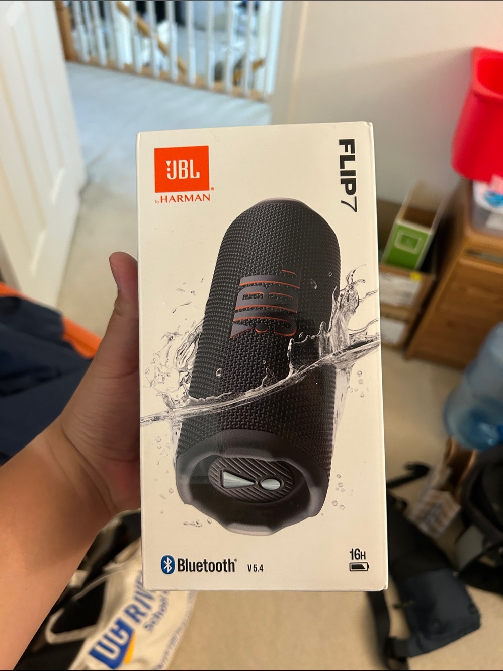 JBL Flip 7 Portable Bluetooth Speaker - Black